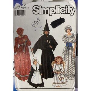 Halloween Costume Sewing Pattern 690Simplicity AA PT-LG Misses & Girls  UNCUt